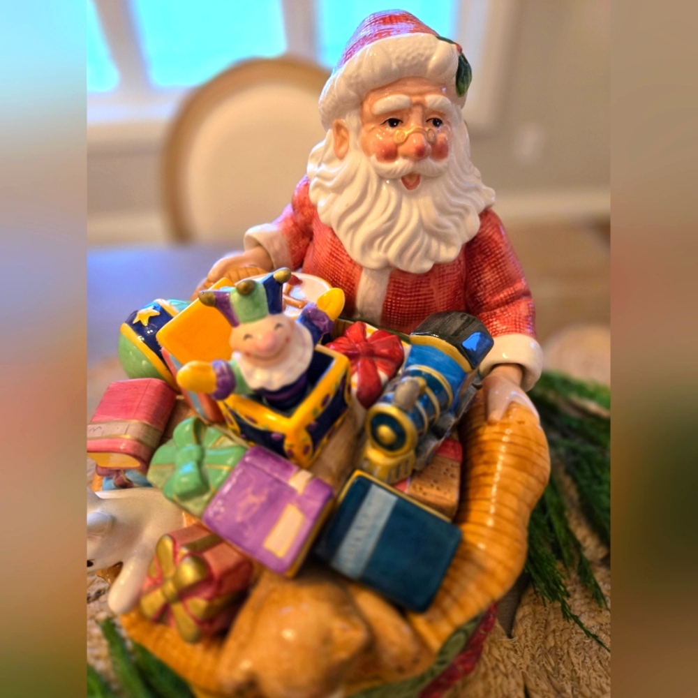 Fitz And Floyd Christmas Cookie Jar 🎅 🍪